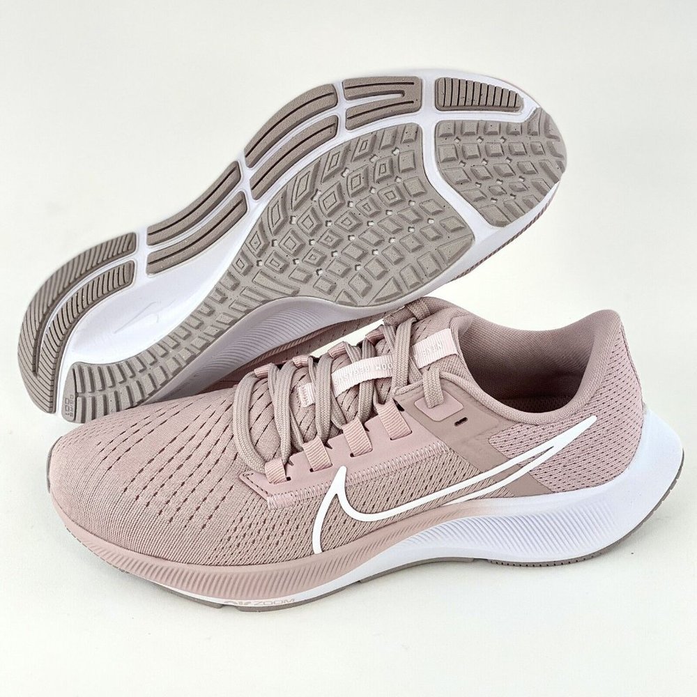 Nike Air Zoom Pegasus 38 Champagne Pink Women's Running Shoes White - Picture 2 of 12